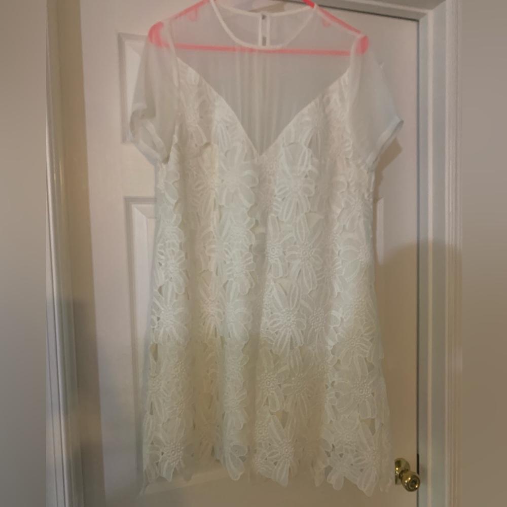 White lace dress from Tobi size Large